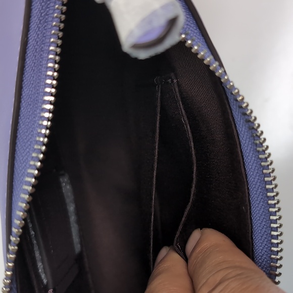 Coach CR099 Teri Shoulder leather Bag Silver/Light Violet (Frim Price) - Picture 13 of 16